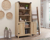 Bridge Acre  Orchard Oak 5-Shelf Tall Bookcase with Doors