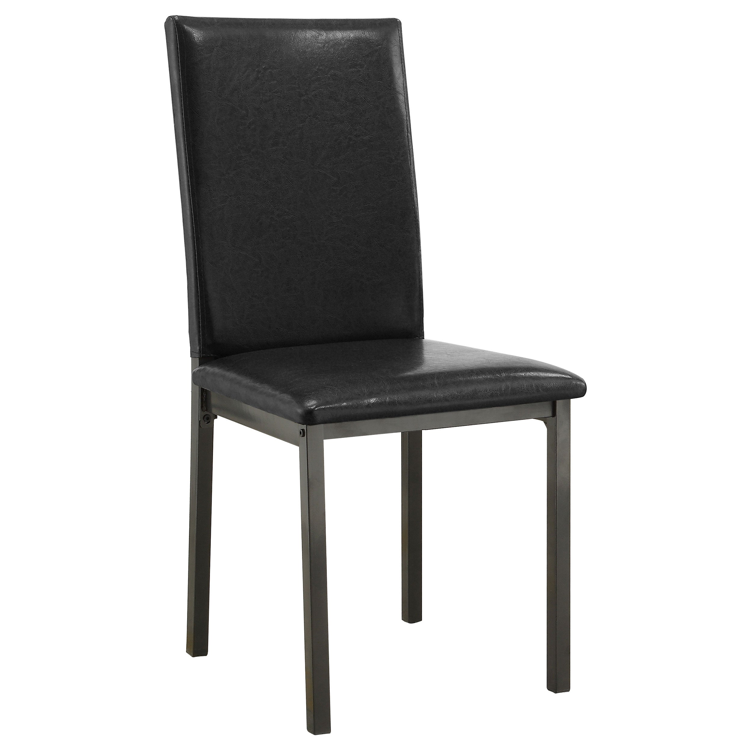 Coaster Garza Upholstered Dining Chairs Black (Set of 2) Default Title