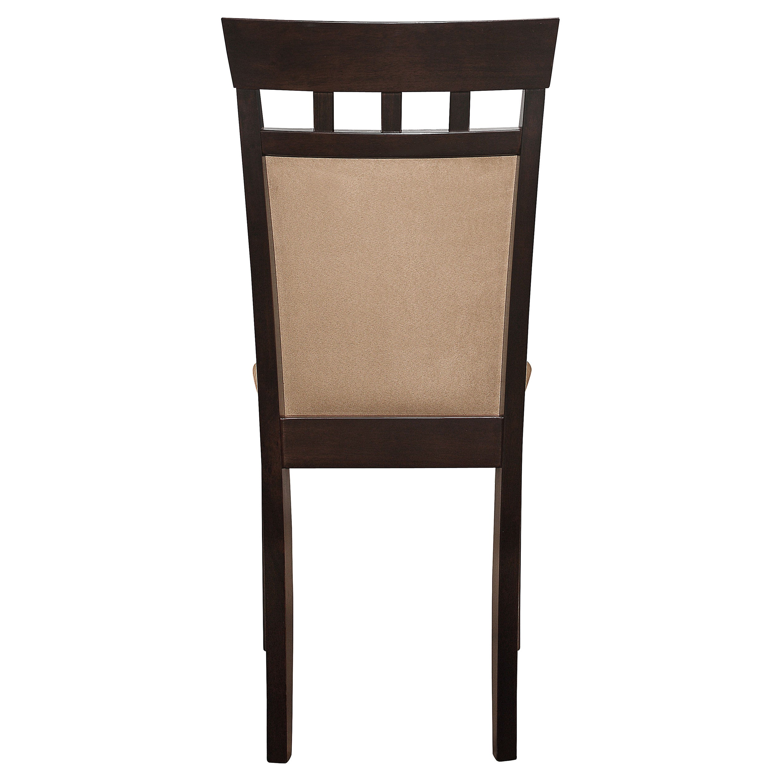 Coaster Gabriel Upholstered Side Chairs Cappuccino and Tan (Set of 2) Default Title