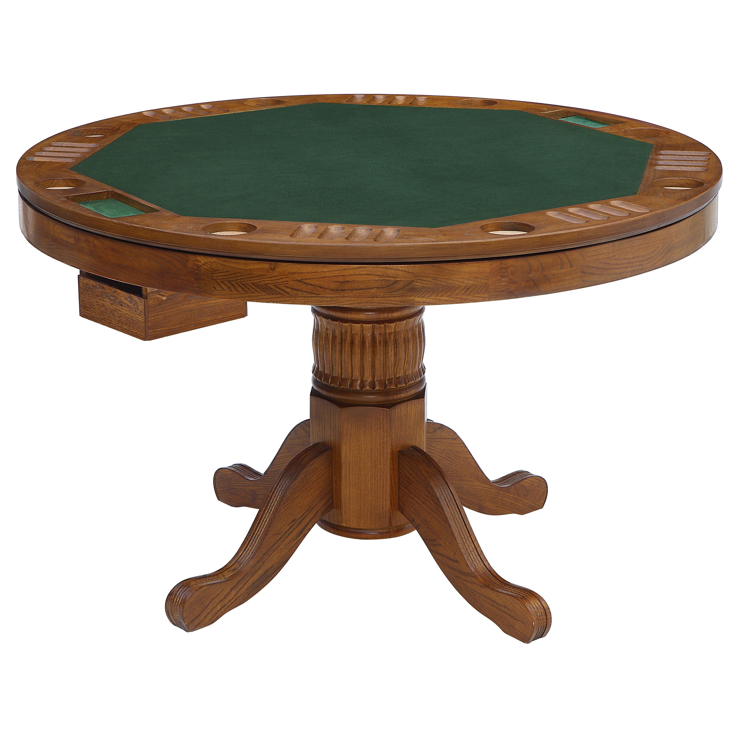 Coaster Mitchell Game Table Set Amber and Brown Default Title