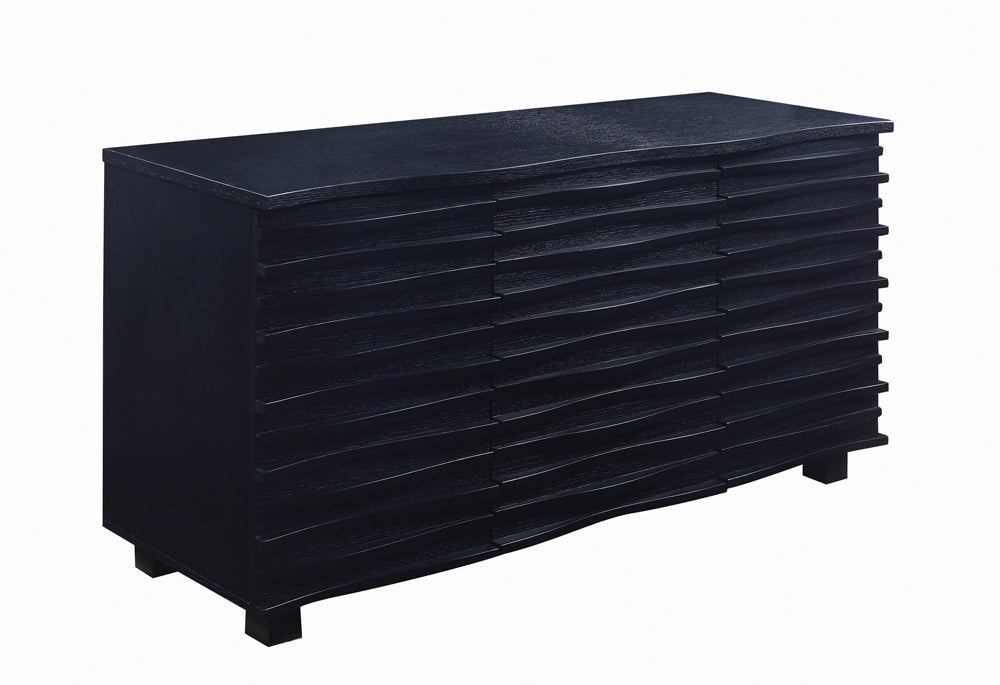 Coaster Stanton 3-drawer Rectangular Server Black Default Title