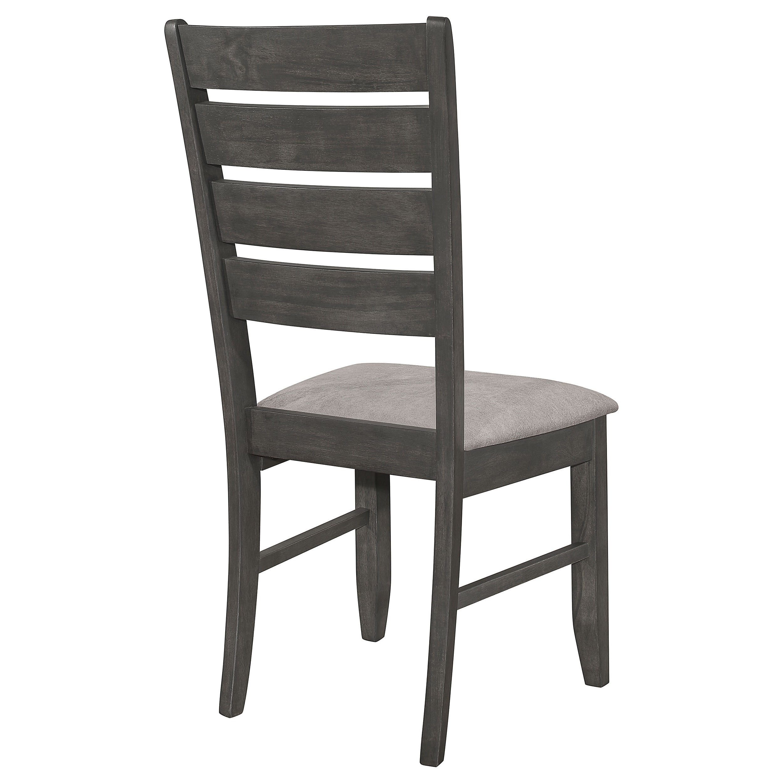 Coaster Dalila Ladder Back Side Chair (Set of 2) Grey and Dark Grey Default Title