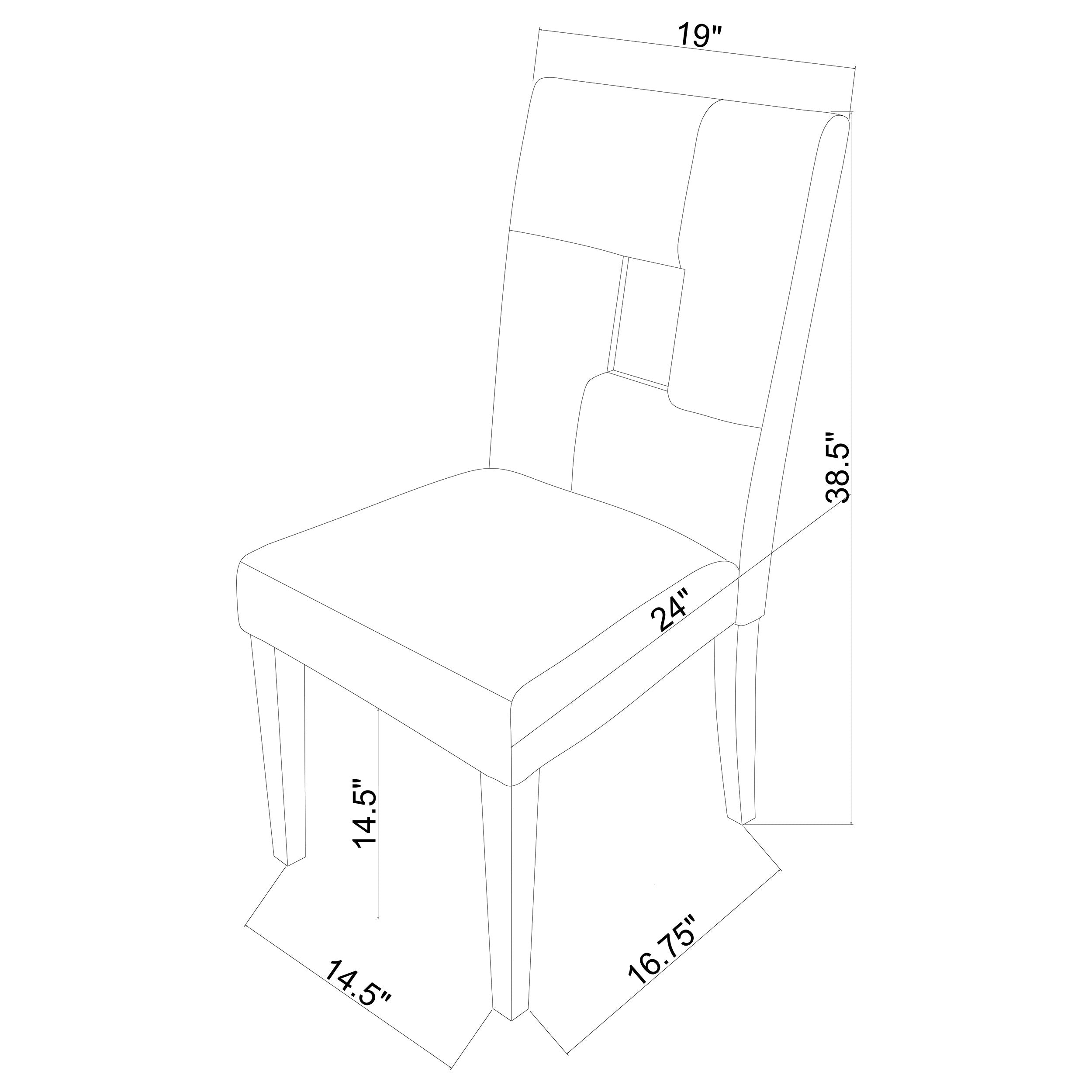 Coaster Shannon Open Back Upholstered Dining Chairs White (Set of 2) Black