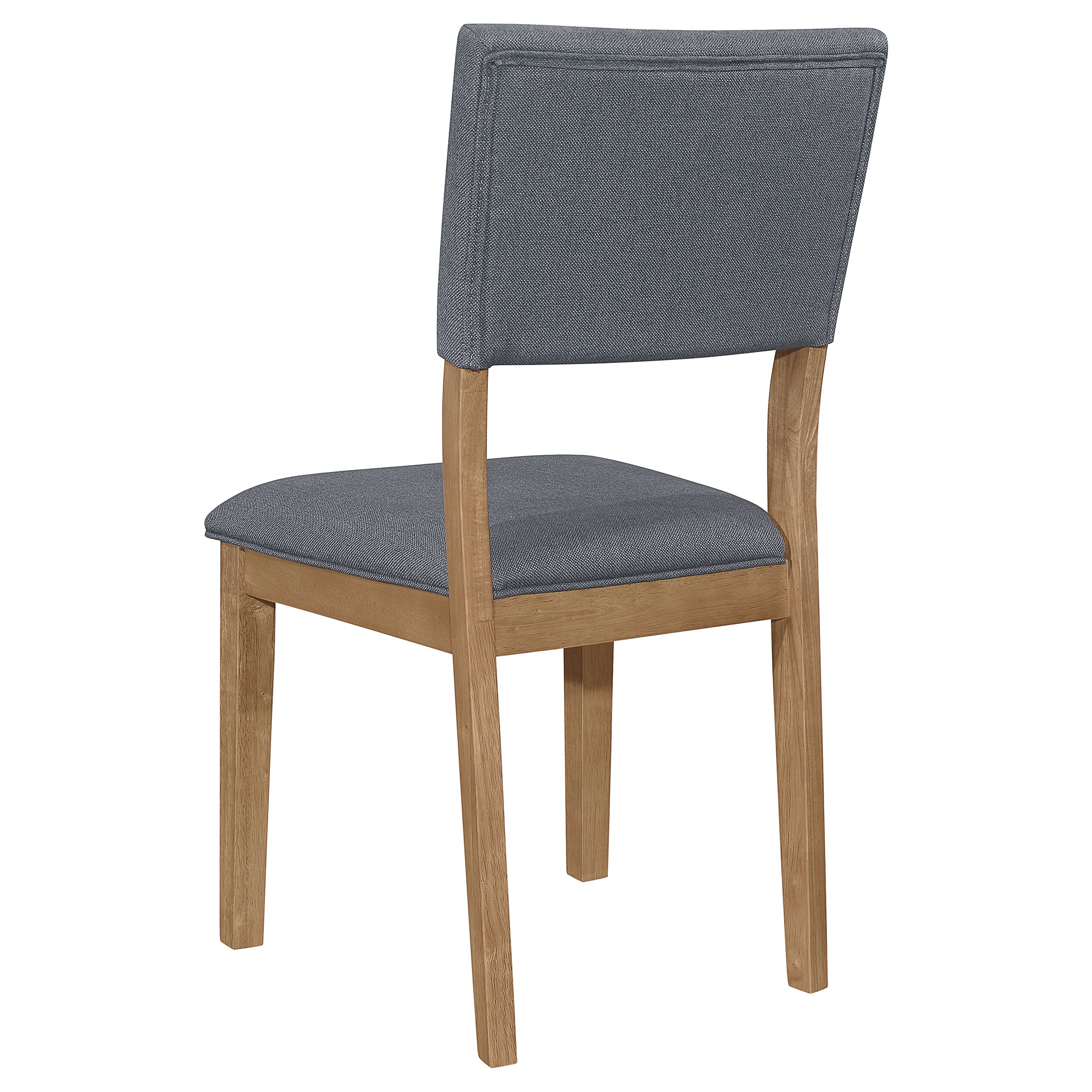 Coaster Sharon Open Back Padded Upholstered Dining Side Chair Blue and Brown (Set of 2) Default Title