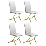 Coaster Carmelia Upholstered Side Chairs White (Set of 4) White