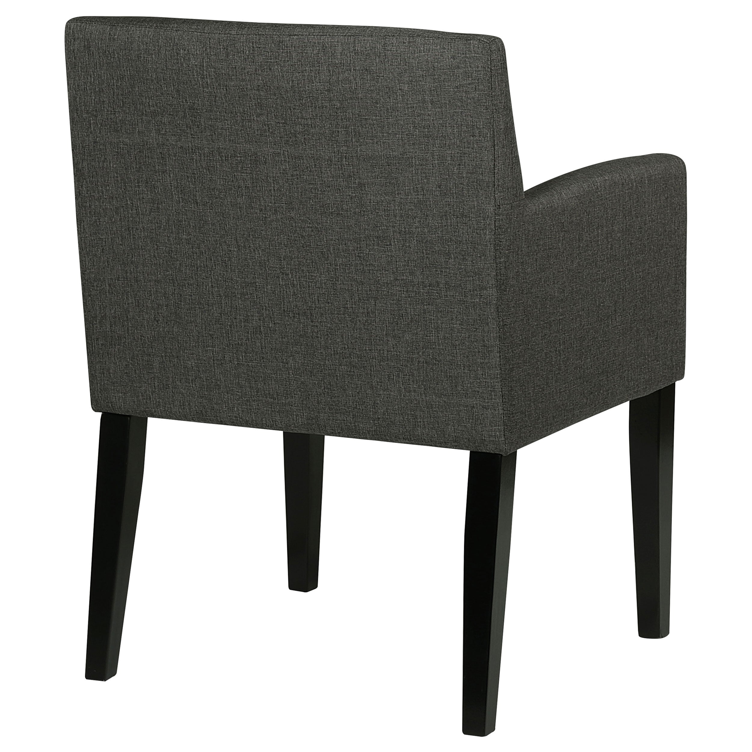 Coaster Catherine Upholstered Dining Arm Chair Charcoal Grey and Black (Set of 2) Default Title