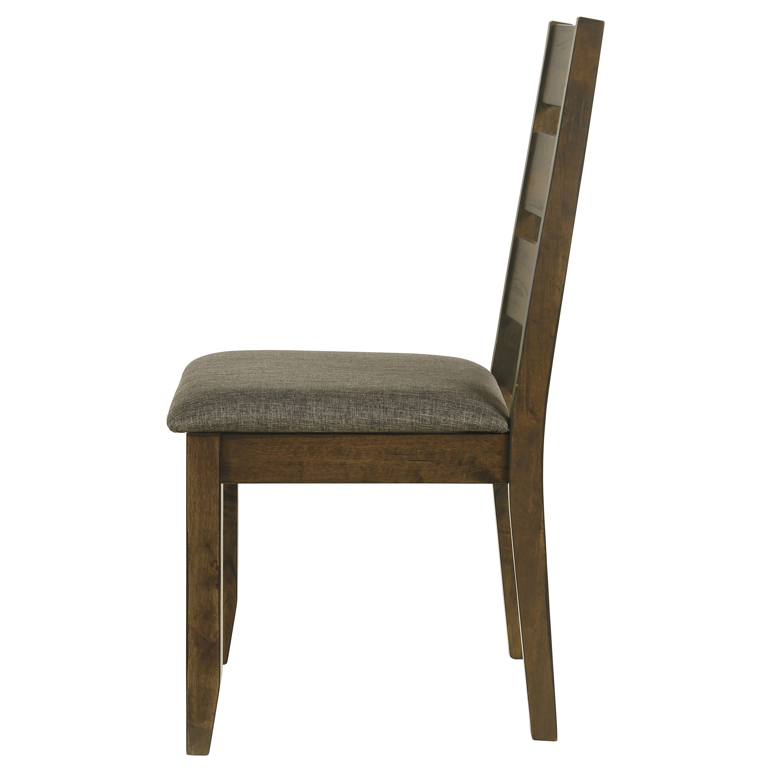 Coaster Alston Ladder Back Dining Side Chairs Knotty Nutmeg and Brown (Set of 2) Default Title