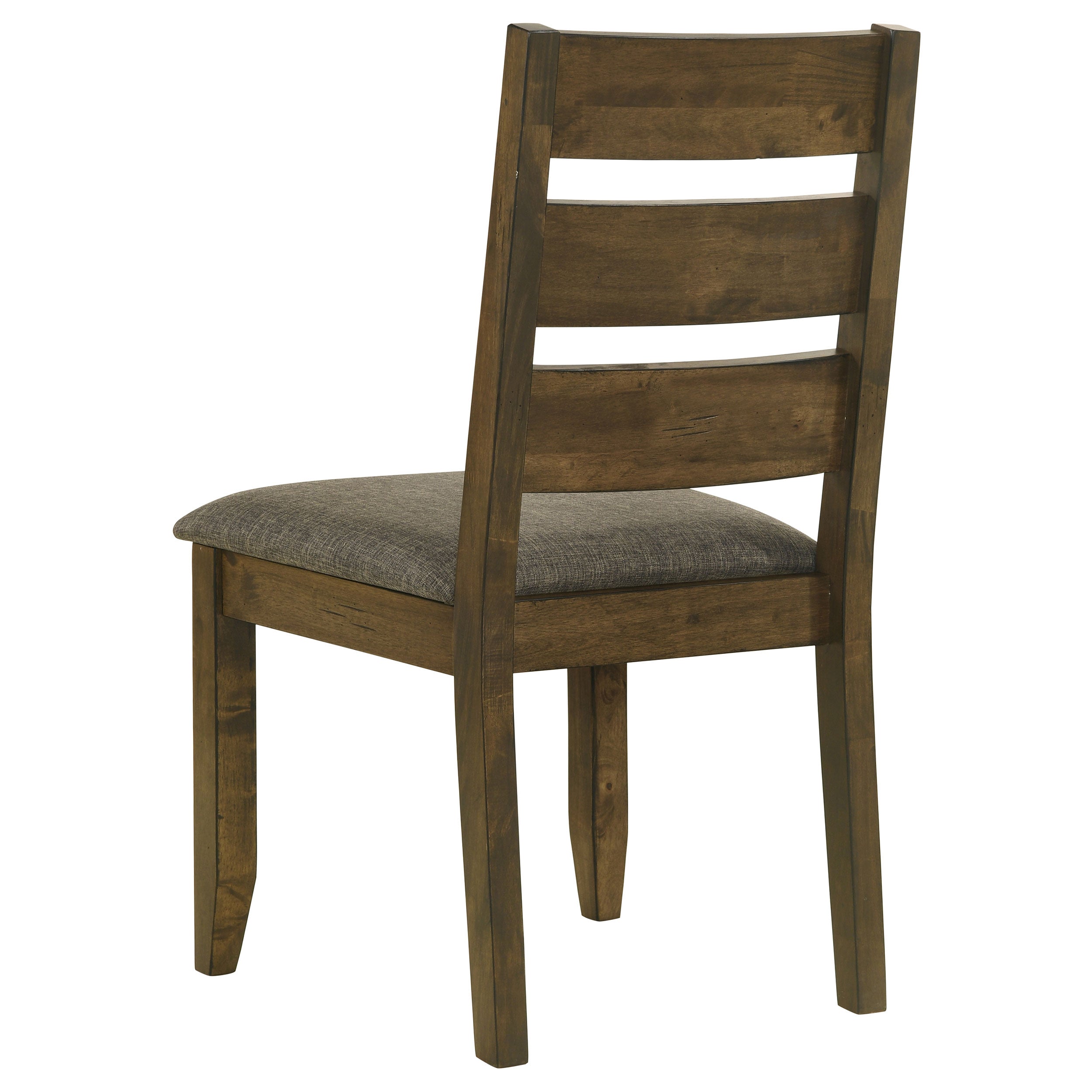 Coaster Alston Ladder Back Dining Side Chairs Knotty Nutmeg and Brown (Set of 2) Default Title