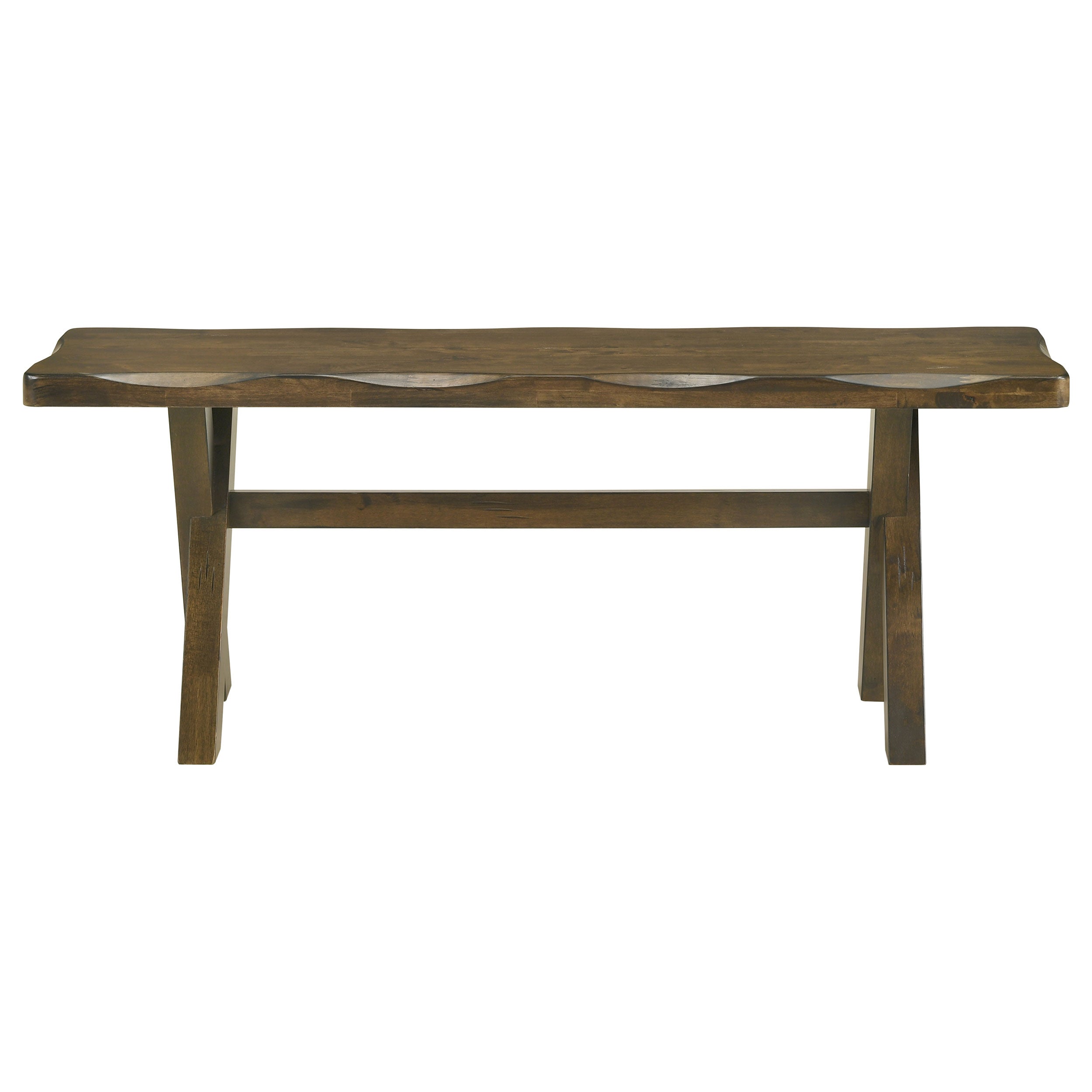 Coaster Alston X-shaped Dining Bench Knotty Nutmeg Default Title