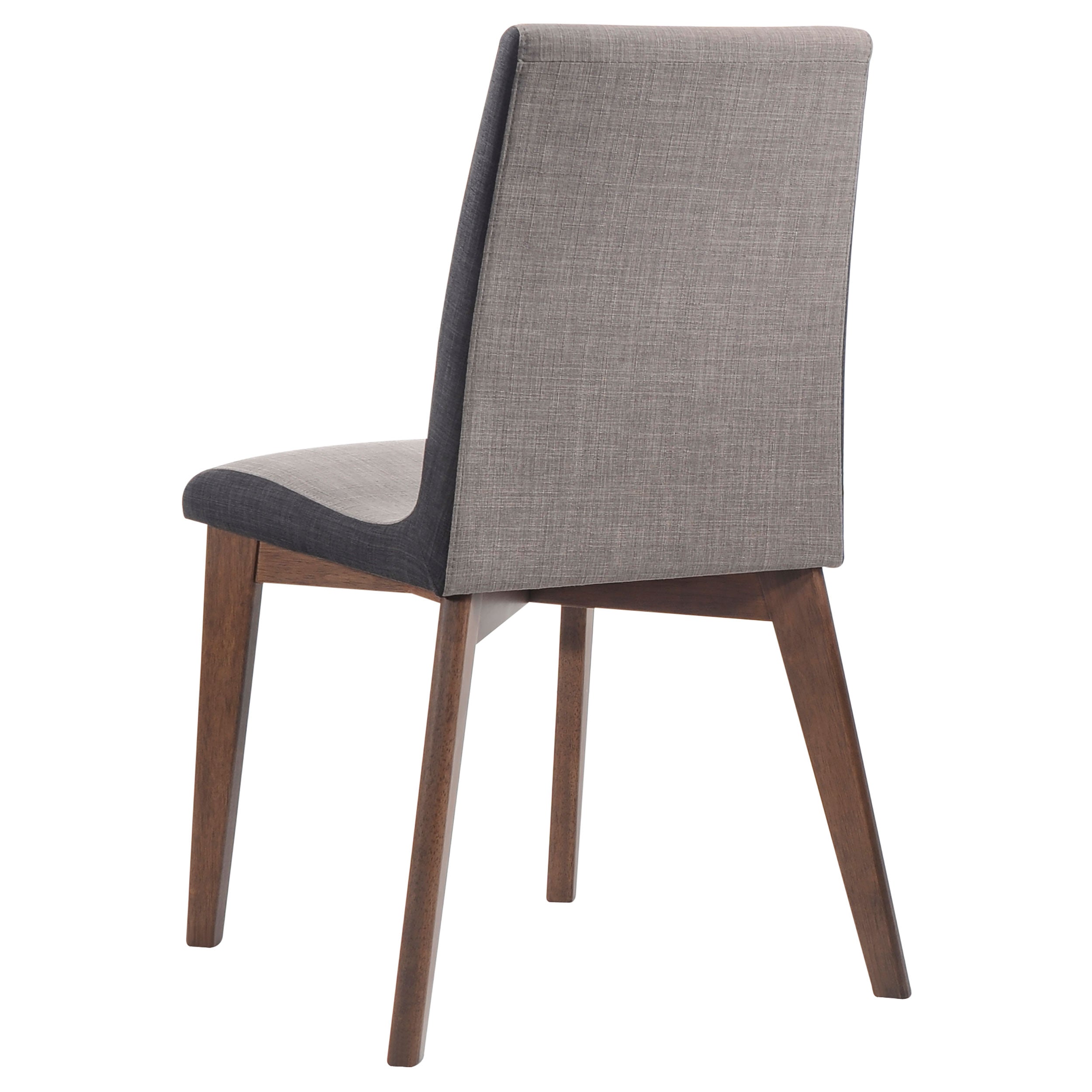 Coaster Redbridge Upholstered Side Chairs Grey and Natural Walnut (Set of 2) Default Title