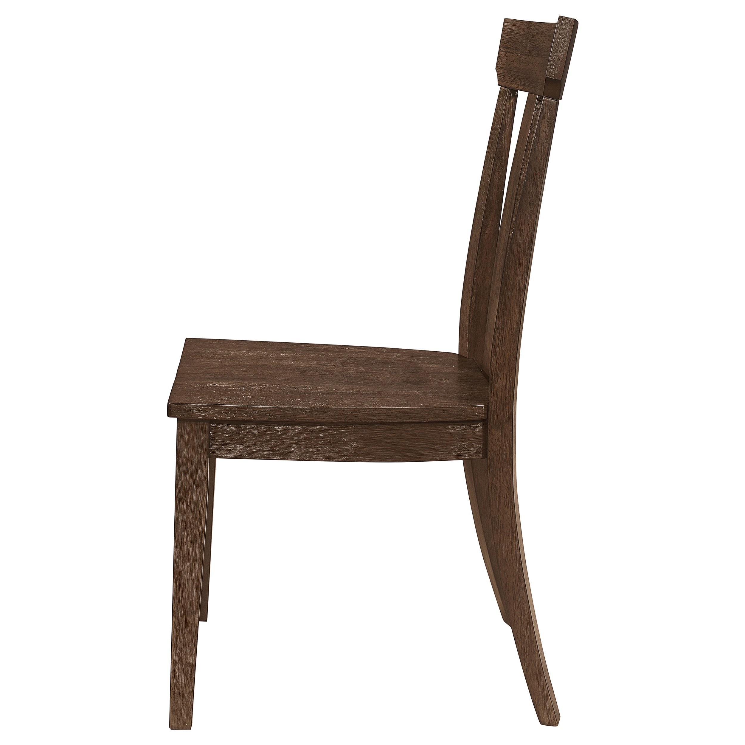 Coaster Reynolds Slat Back Dining Side Chair Brown Oak (Set of 2) Default Title