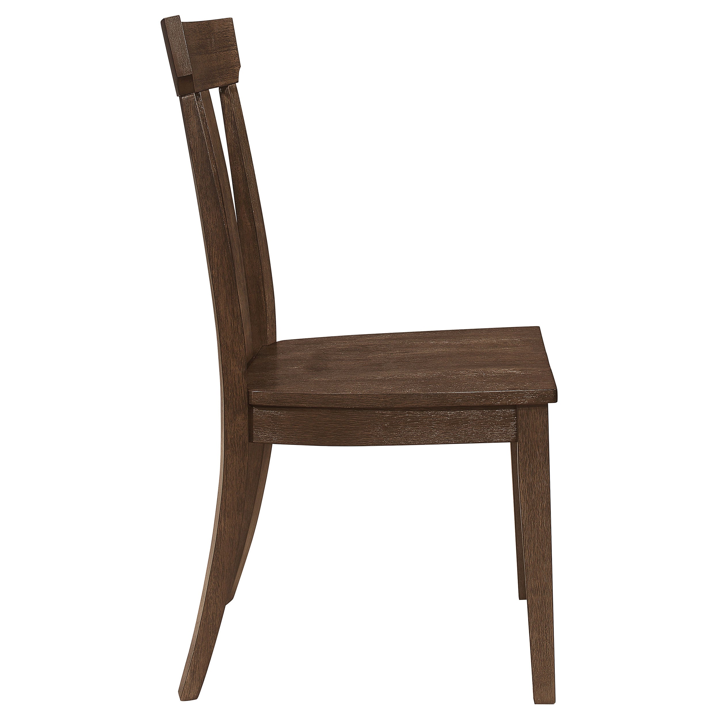 Coaster Reynolds Slat Back Dining Side Chair Brown Oak (Set of 2) Default Title