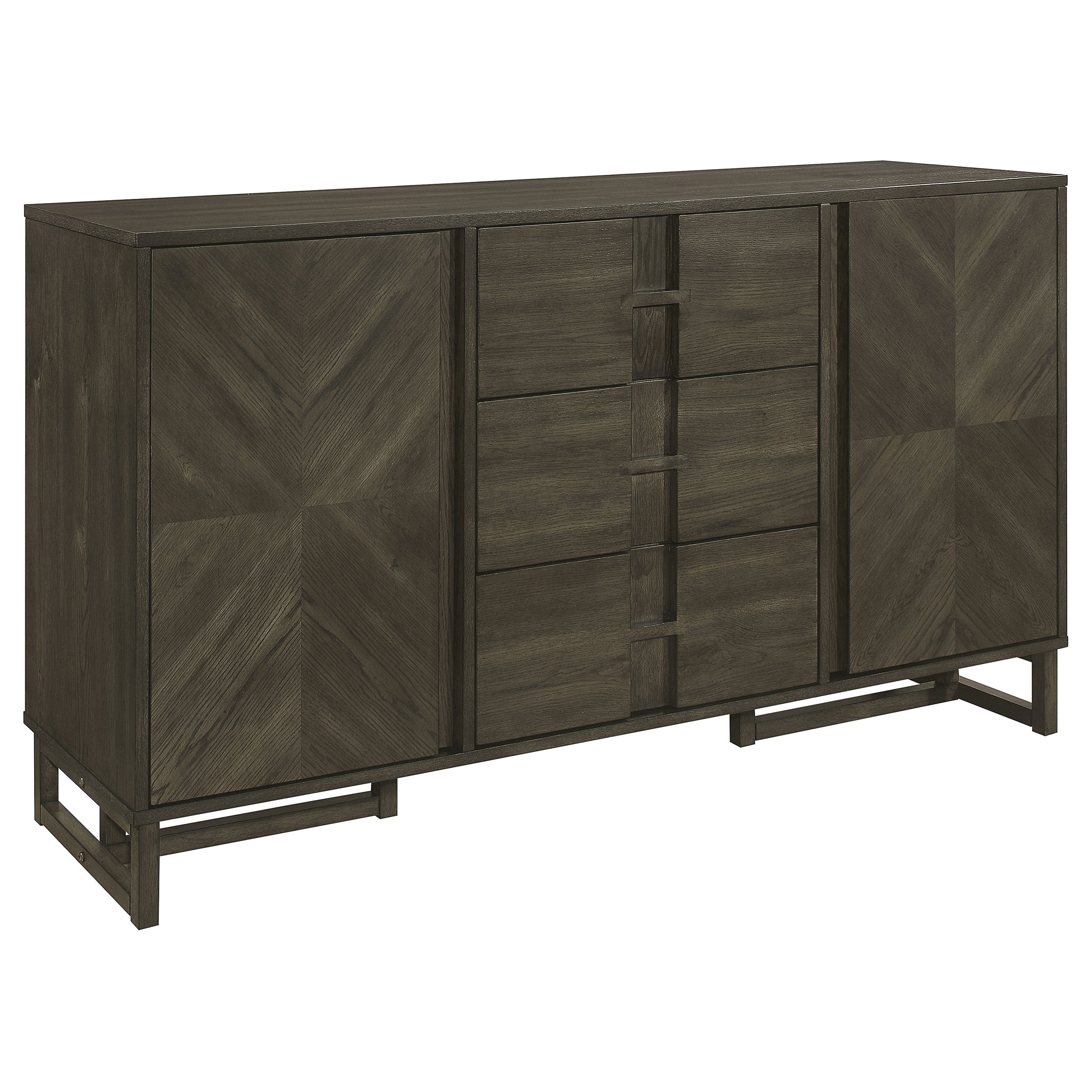 Coaster Kelly 3-drawer Storage Dining Sideboard Server Dark Grey Default Title