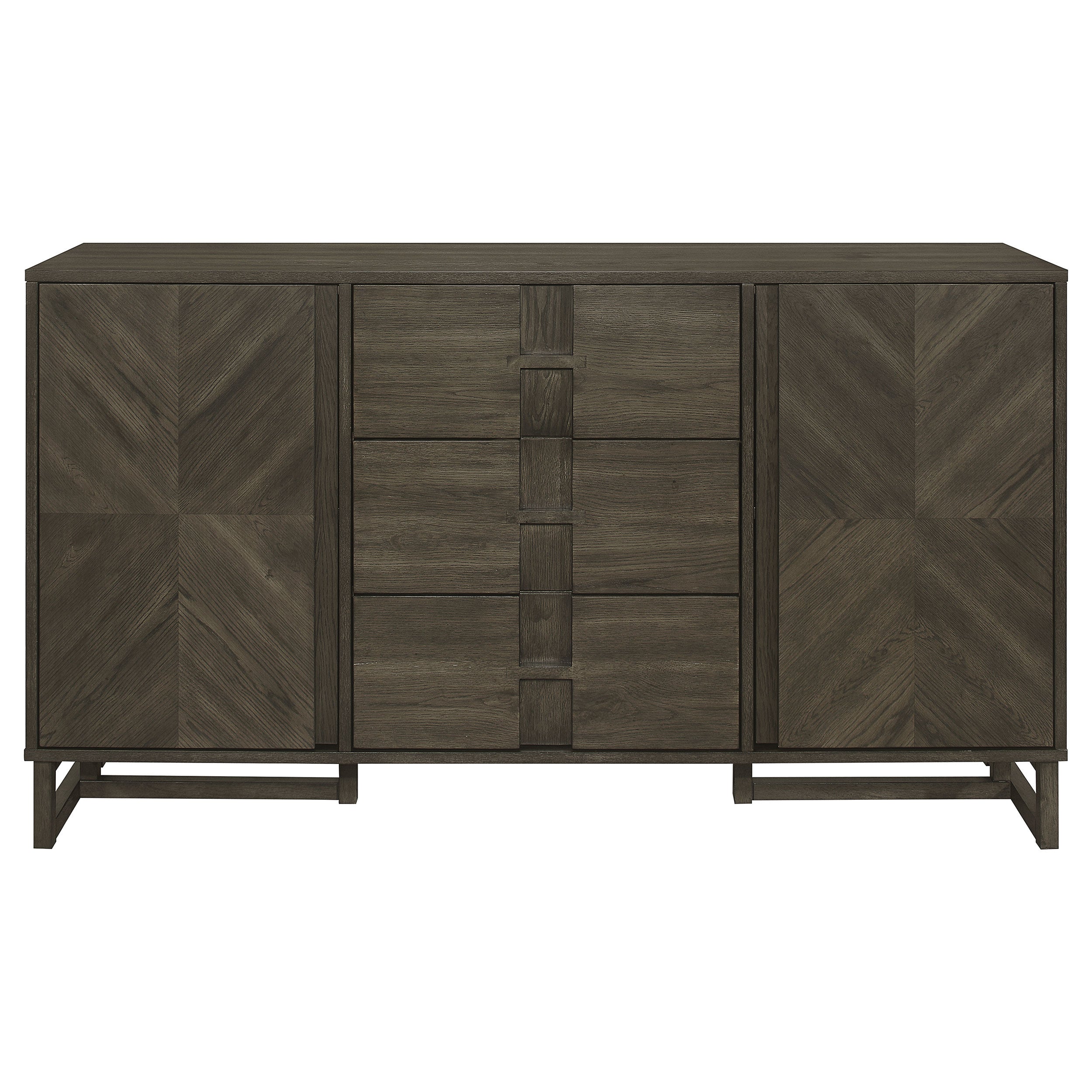 Coaster Kelly 3-drawer Storage Dining Sideboard Server Dark Grey Default Title