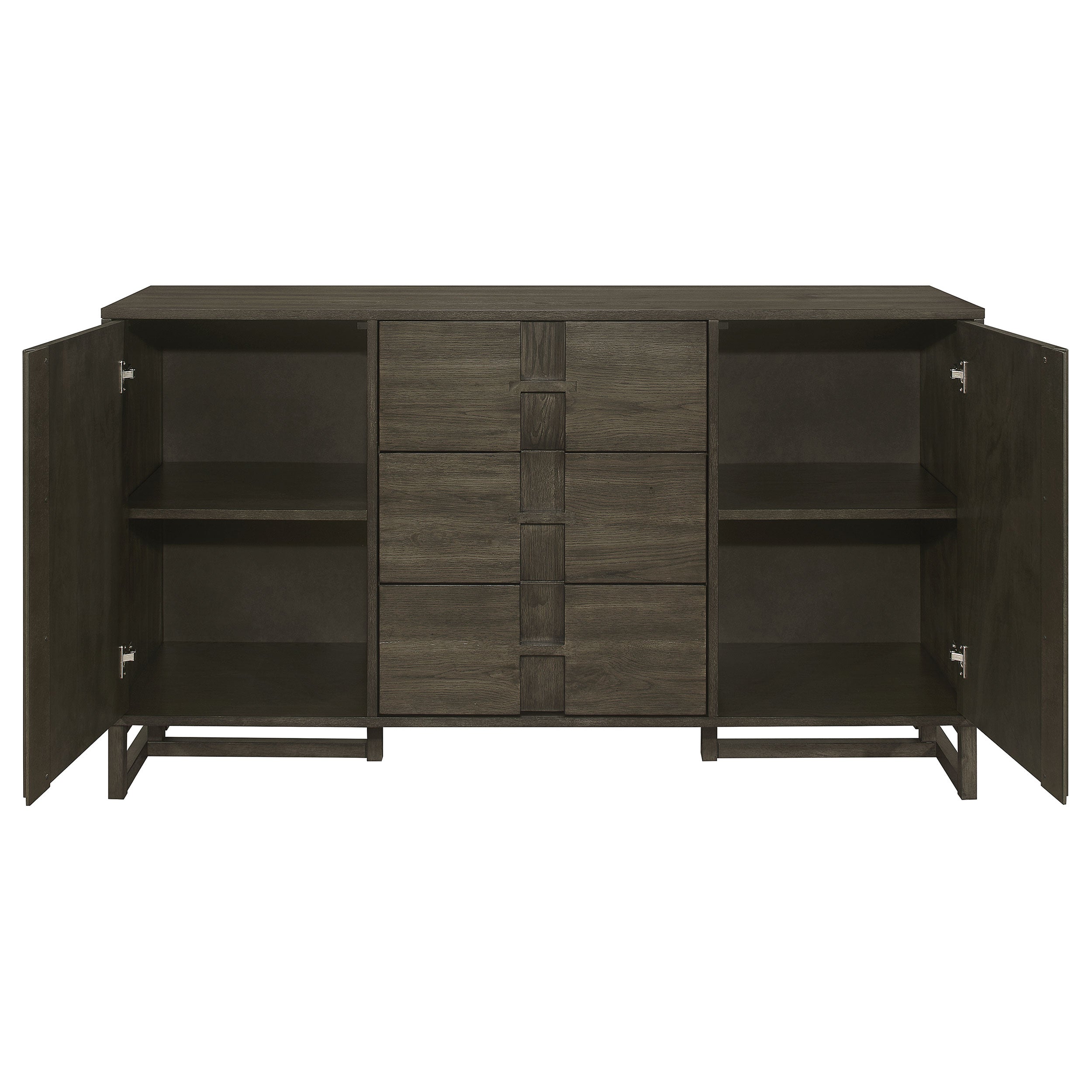 Coaster Kelly 3-drawer Storage Dining Sideboard Server Dark Grey Default Title