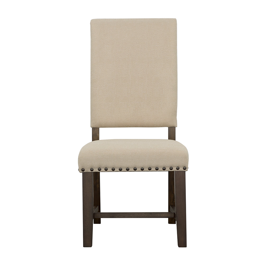 Coaster Twain Upholstered Side Chairs Warm Grey (Set of 2) Beige