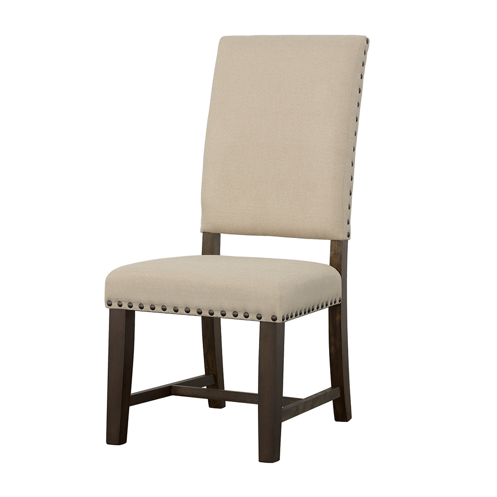 Coaster Twain Upholstered Side Chairs Warm Grey (Set of 2) Beige