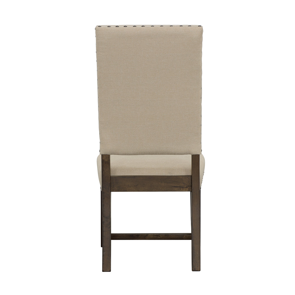 Coaster Twain Upholstered Side Chairs Warm Grey (Set of 2) Beige