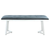 Coaster Beaufort Upholstered Tufted Bench Dark Grey Default Title