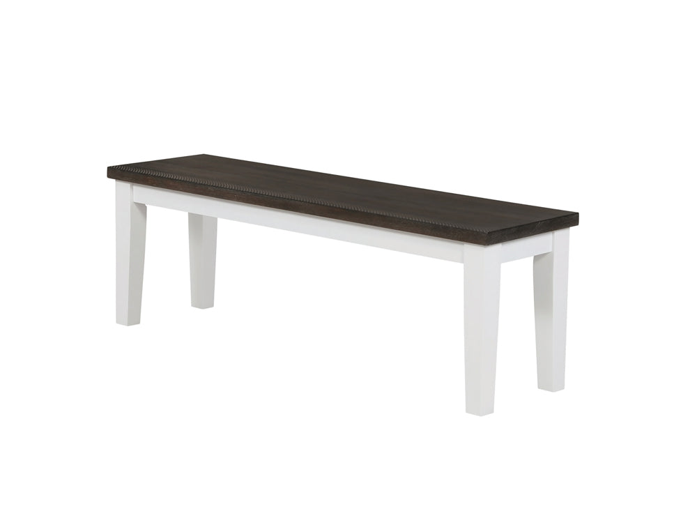 Coaster Kingman Rectangular Bench Espresso and White Default Title