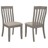 Coaster Nogales Slat Back Side Chairs Coastal Grey (Set of 2) Default Title