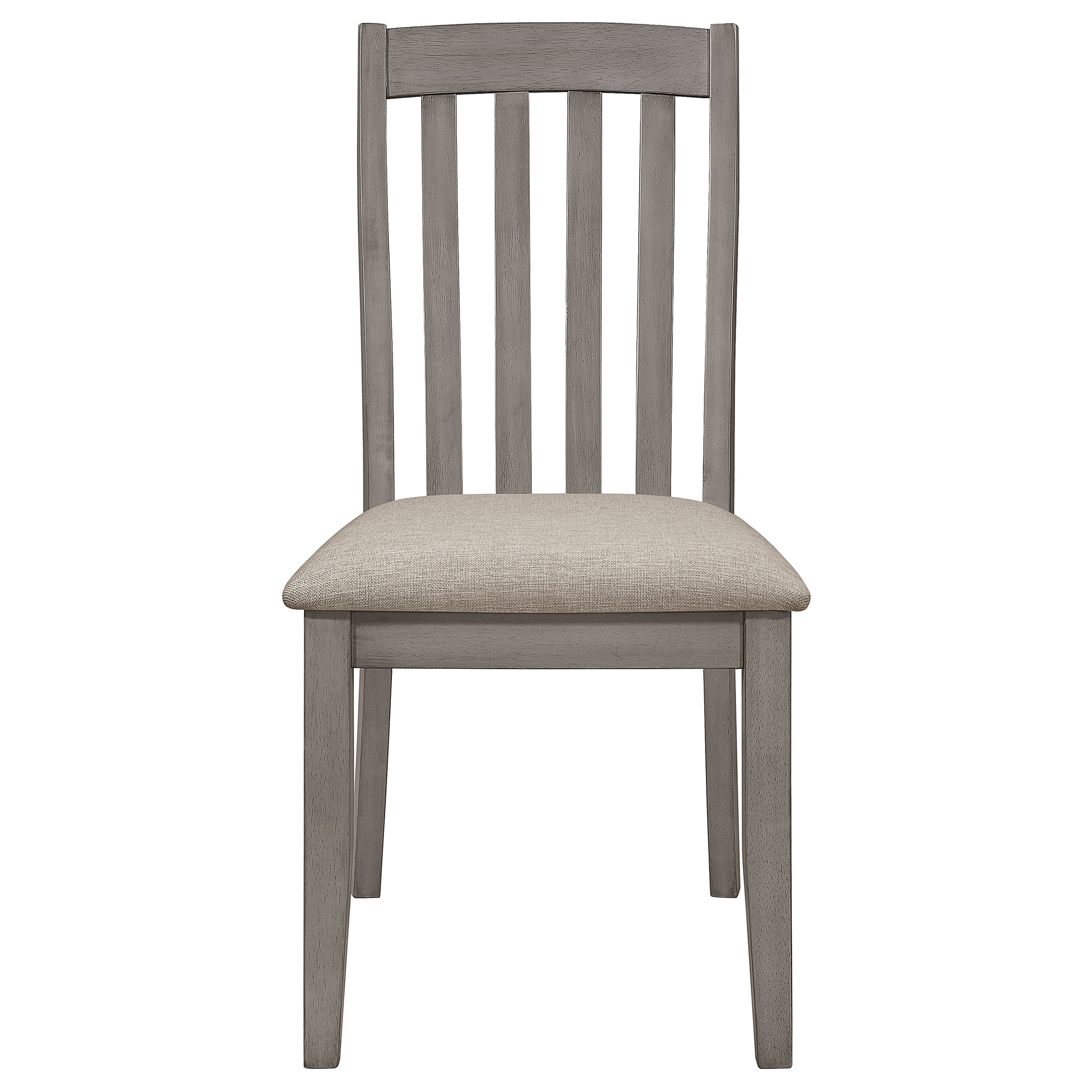 Coaster Nogales Slat Back Side Chairs Coastal Grey (Set of 2) Default Title