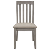 Coaster Nogales Slat Back Side Chairs Coastal Grey (Set of 2) Default Title