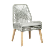 Coaster Nakia Woven Back Side Chairs Grey (Set of 2) Grey