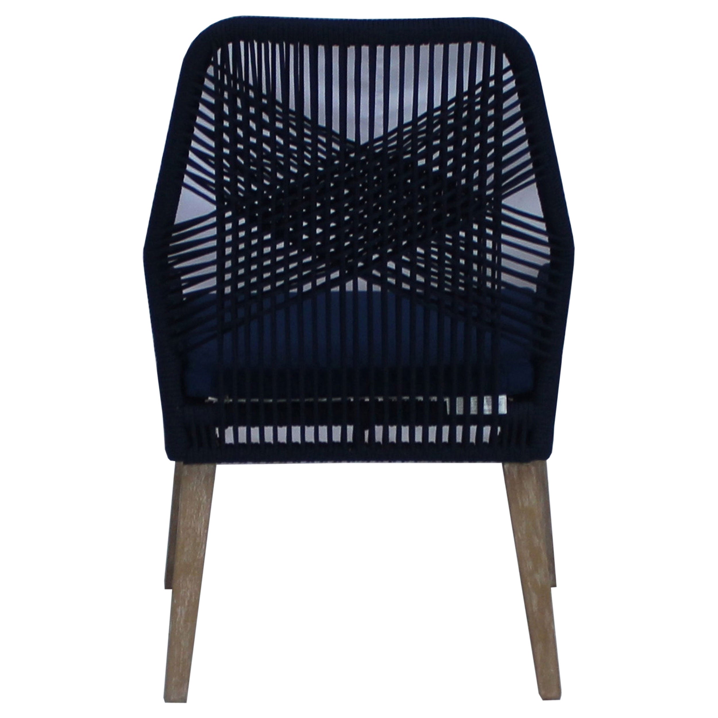 Coaster Nakia Woven Back Side Chairs Grey (Set of 2) Navy