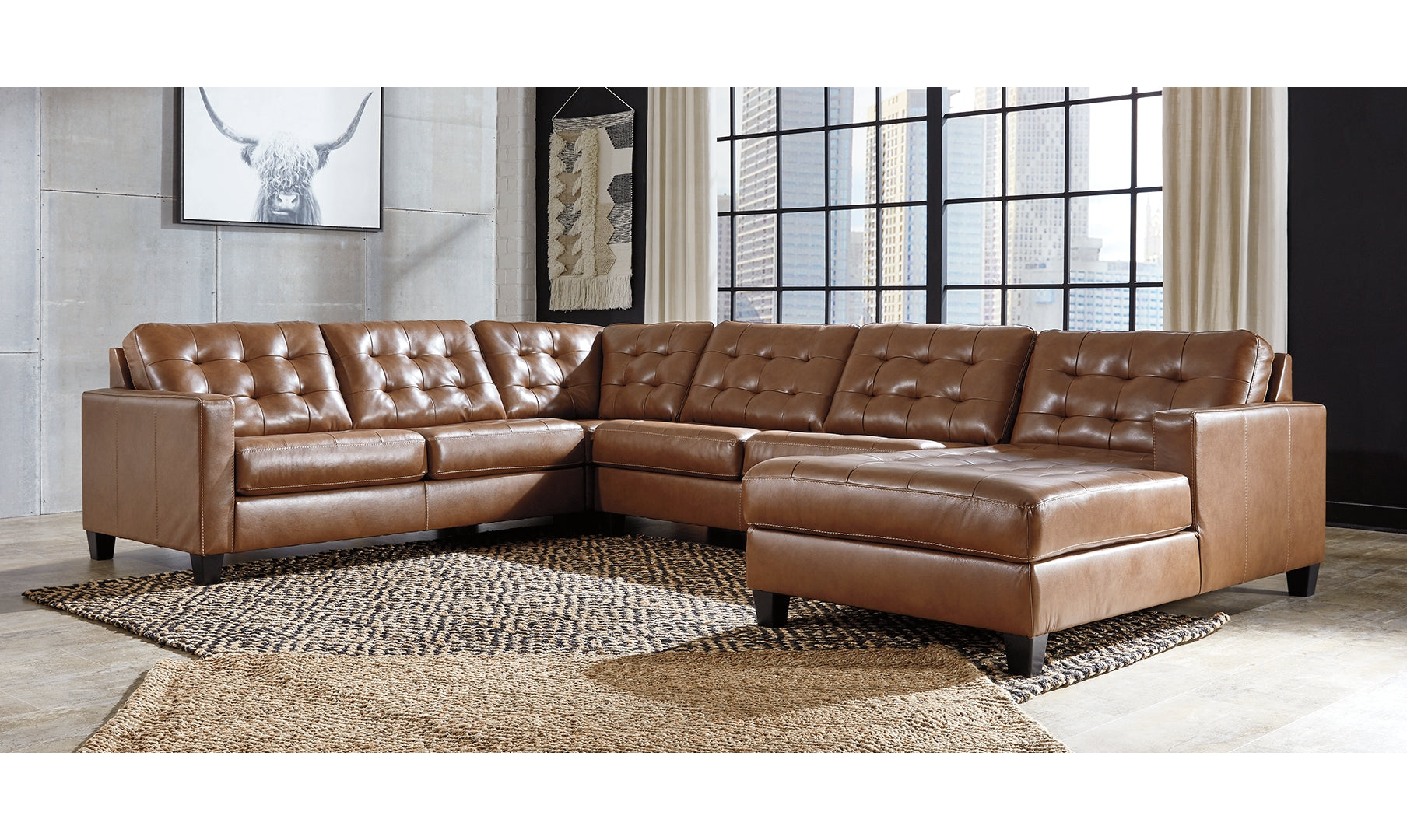 Baskove 4-Piece Sectional with Chaise