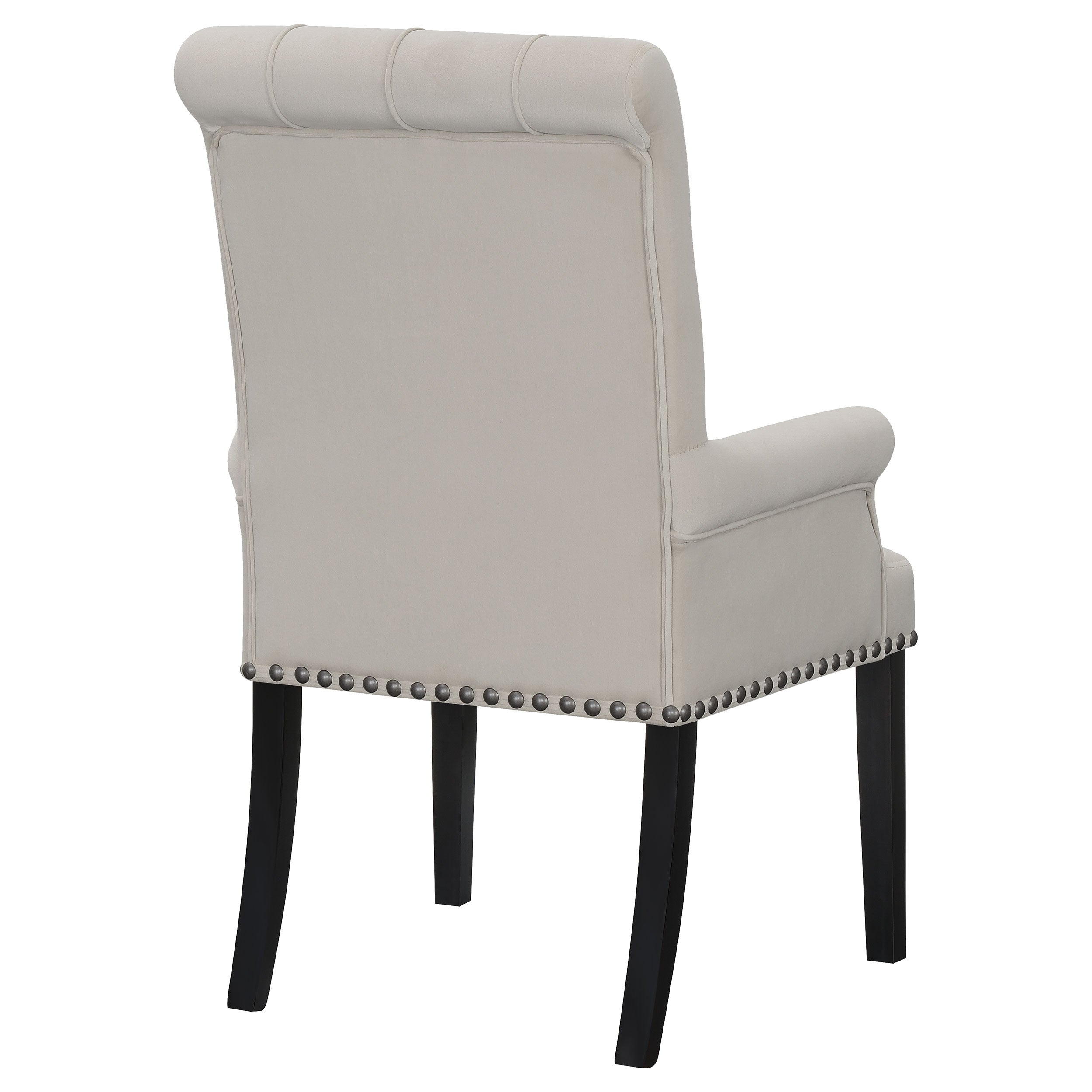 Coaster Alana Upholstered Tufted Arm Chair with Nailhead Trim Default Title