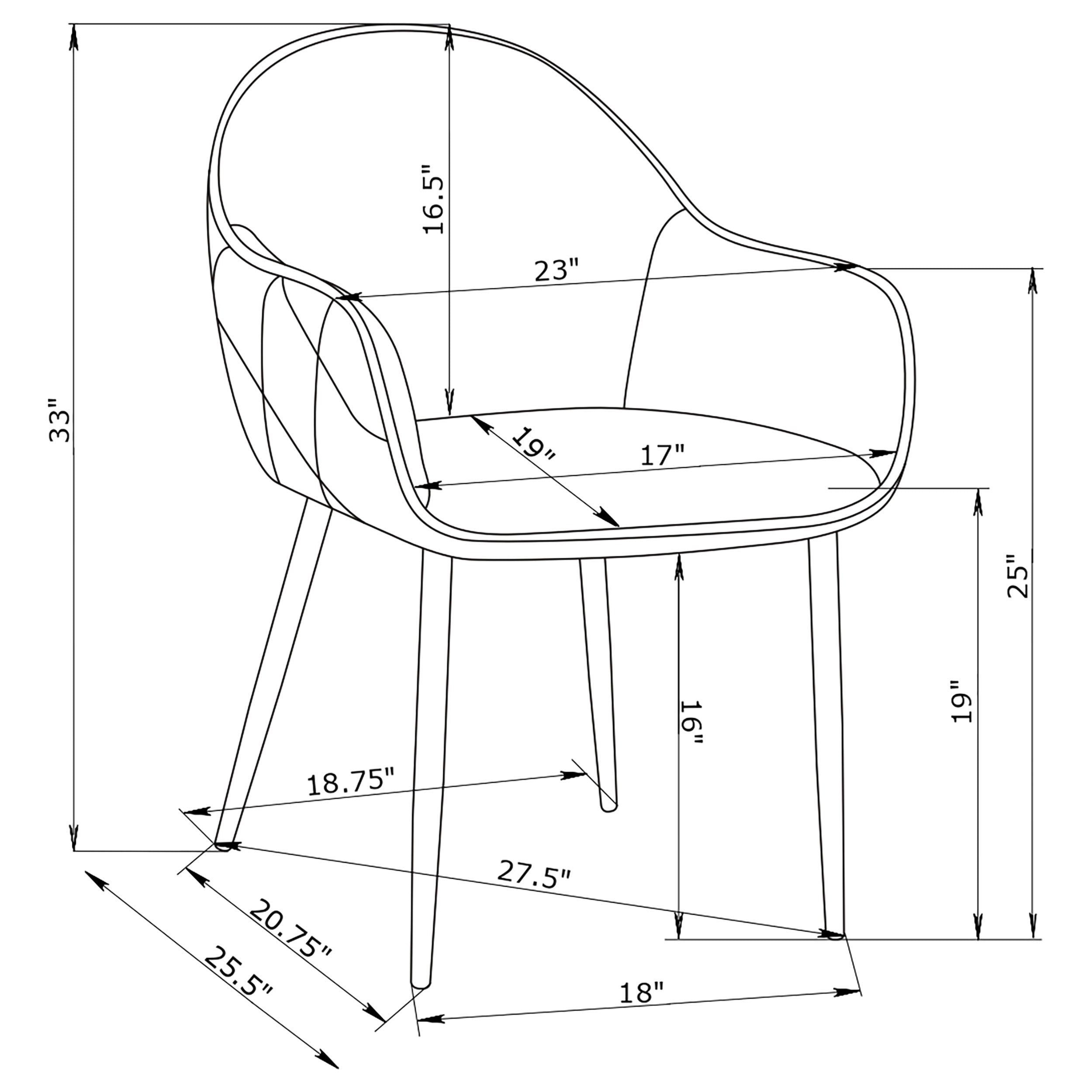 Coaster Emma Upholstered Dining Arm Chair Fog Grey and Black (Set of 2) Grey