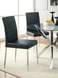 Coaster Maston Upholstered Dining Chairs Black (Set of 4) White