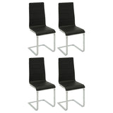 Coaster Broderick Upholstered Side Chairs Black and White (Set of 4) Default Title