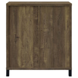 Coaster Arlington Bar Cabinet with Sliding Door Rustic Oak Default Title