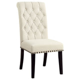 Coaster Alana Tufted Back Upholstered Side Chairs Beige (Set of 2) Default Title