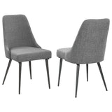 Coaster Alan Upholstered Dining Chairs Grey (Set of 2) Default Title