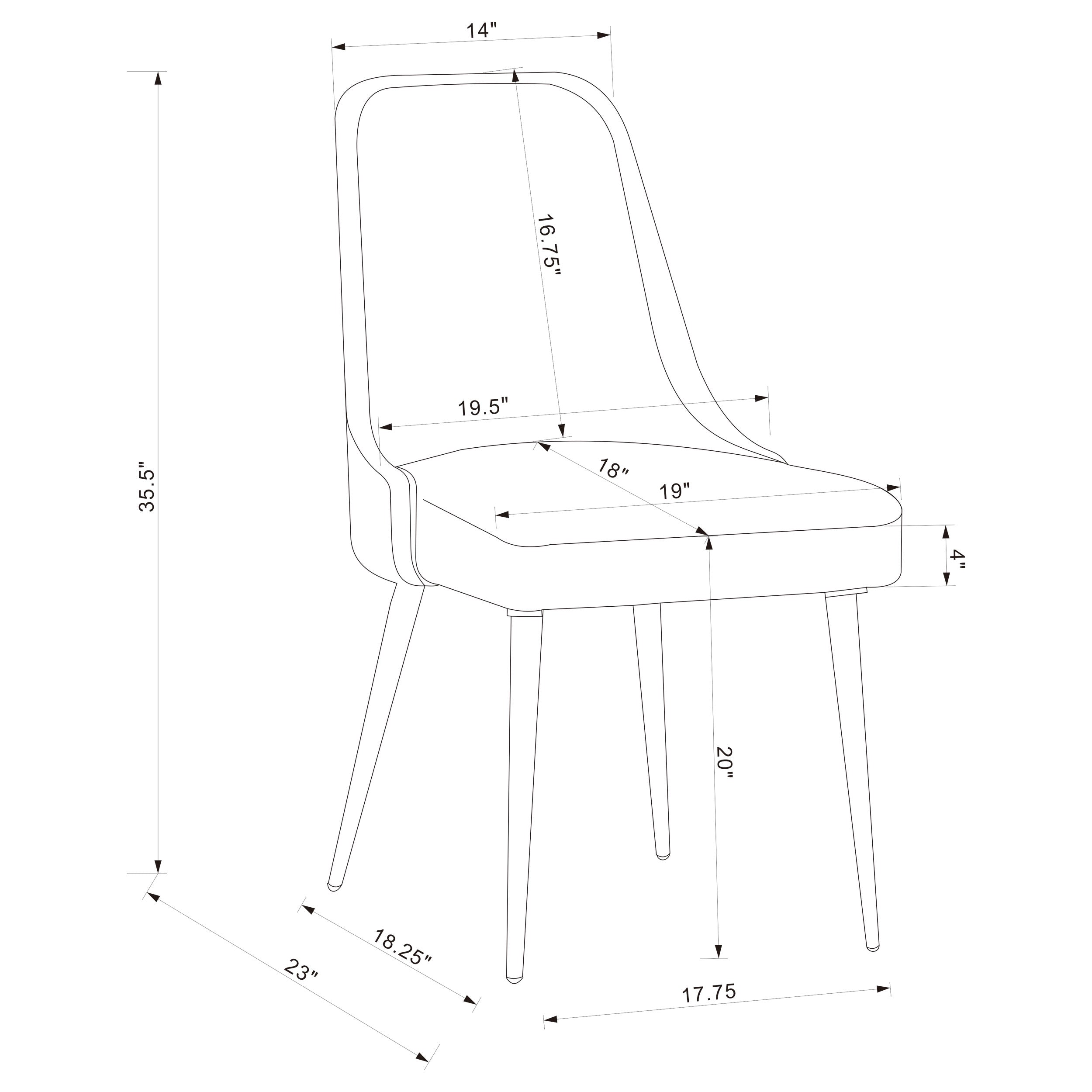 Coaster Alan Upholstered Dining Chairs Grey (Set of 2) Default Title