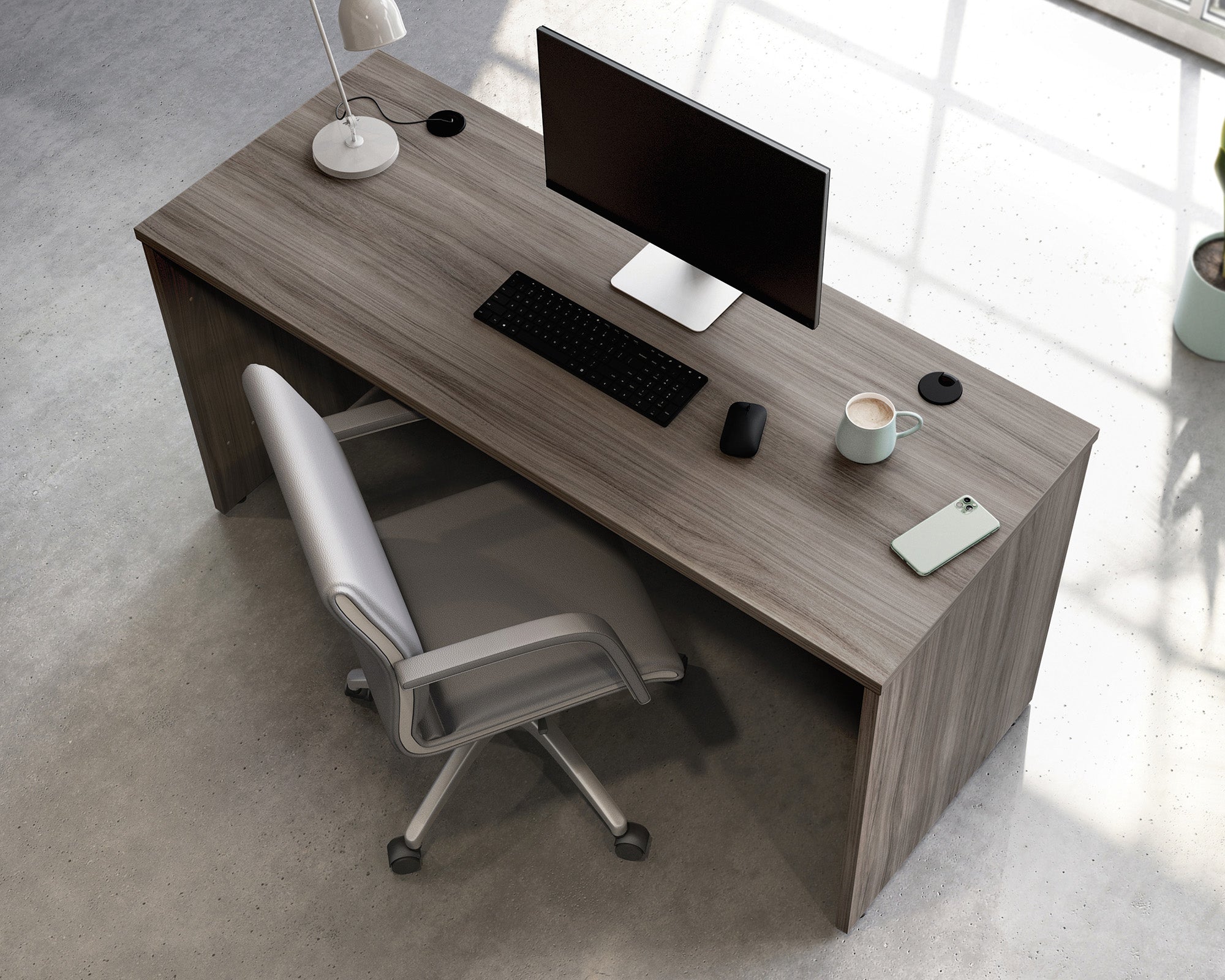 Affirm Commercial Desk 60" x 24" in Hudson Elm