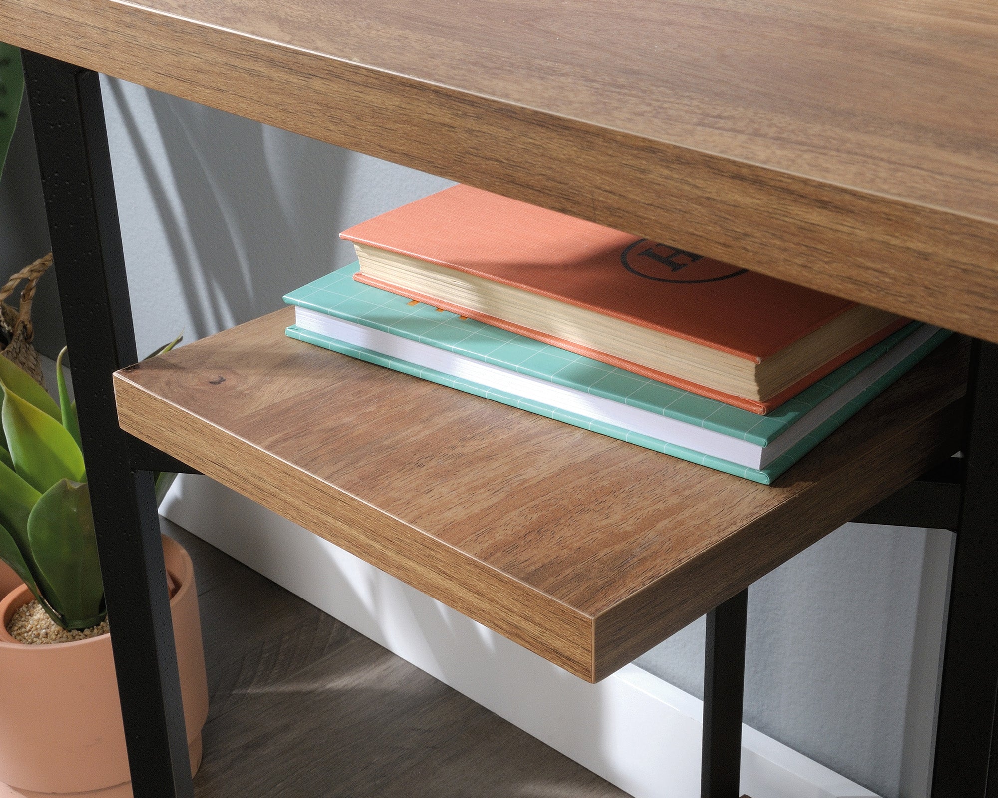 North Avenue  Industrial Computer Desk with Open Shelves