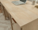 Whitaker Point  Executive Desk with Storage in Natural Maple