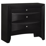 Coaster Briana Rectangular 2-drawer Nightstand Black Default Title