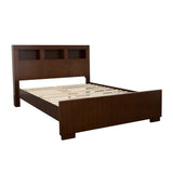 Coaster Jessica Bed with Storage Headboard Cappuccino Cal King