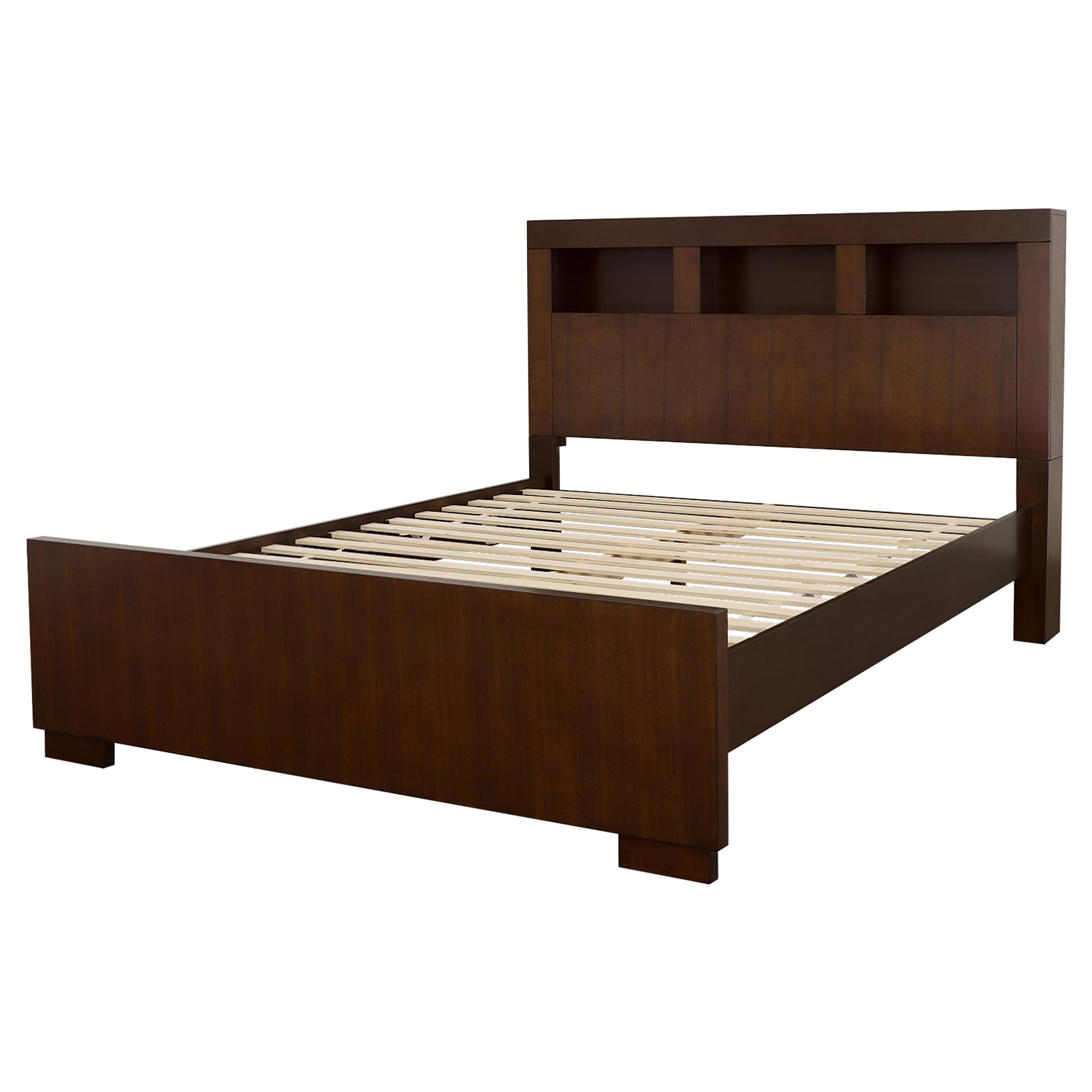 Coaster Jessica Bed with Storage Headboard Cappuccino Cal King