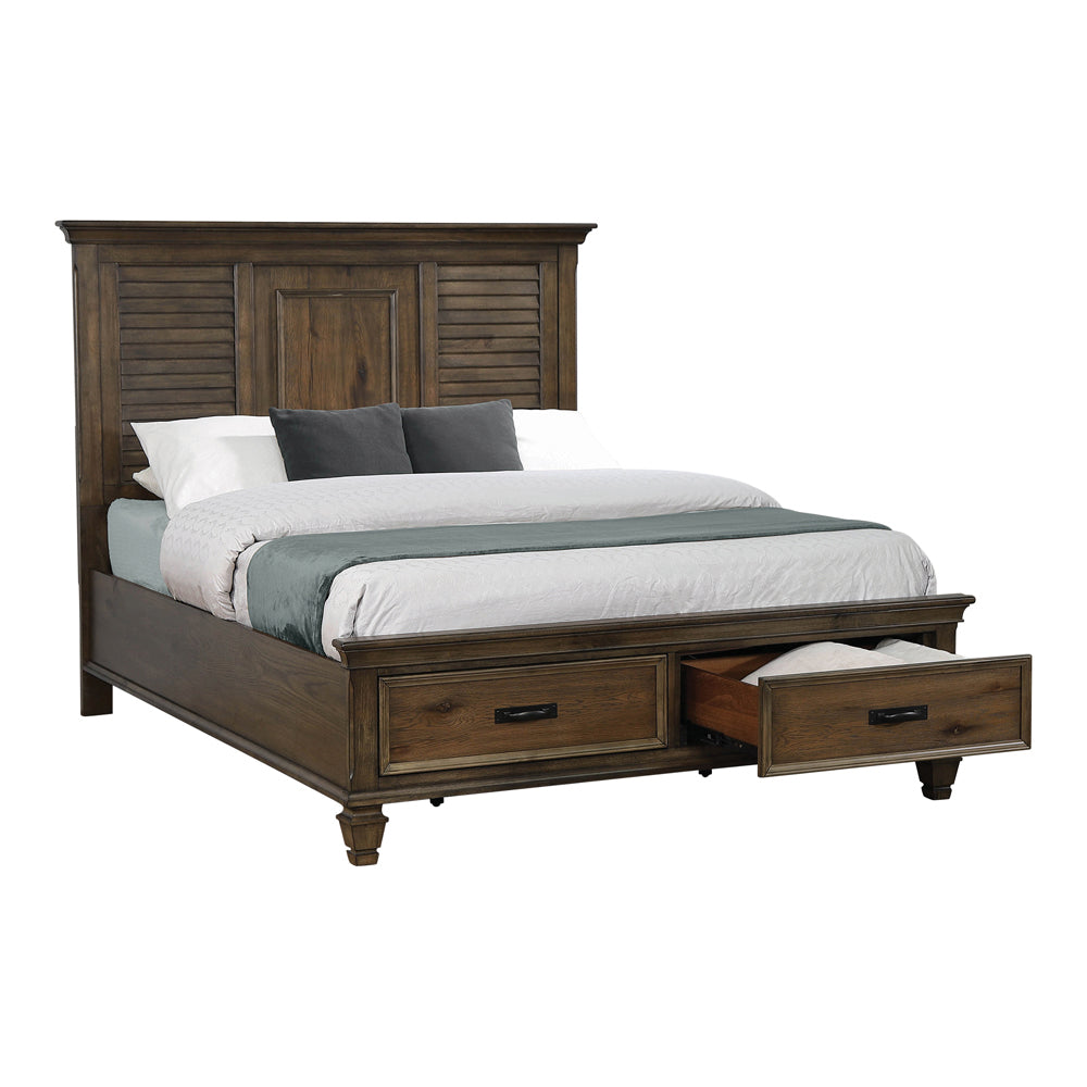 Coaster Franco Storage Bed Burnished Oak King