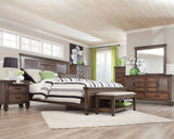 Coaster Franco Storage Bedroom Set Burnished Oak Queen Set of 5