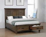 Coaster Franco Storage Bed Burnished Oak King