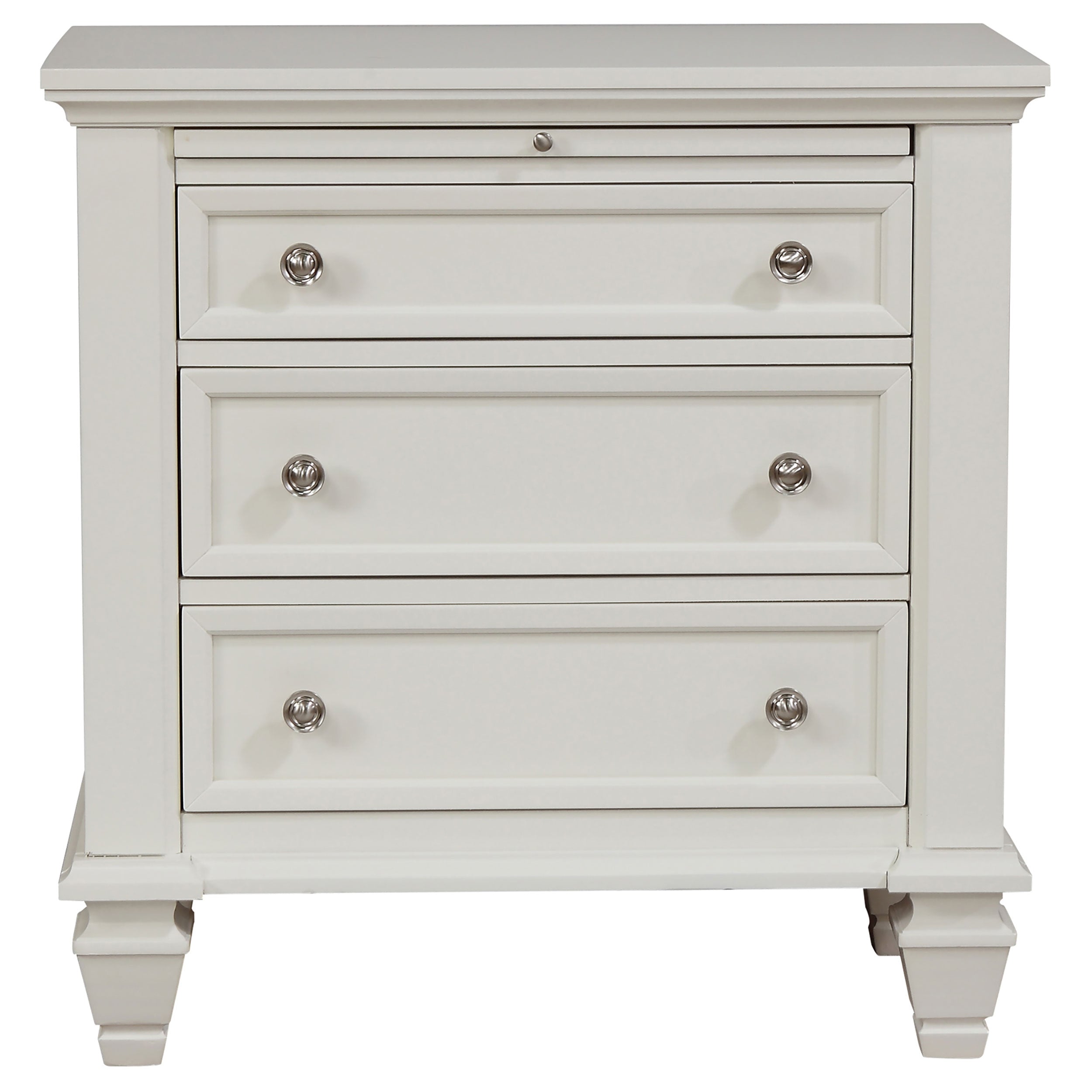 Coaster Sandy Beach 3-drawer Nightstand Cream White Default Title