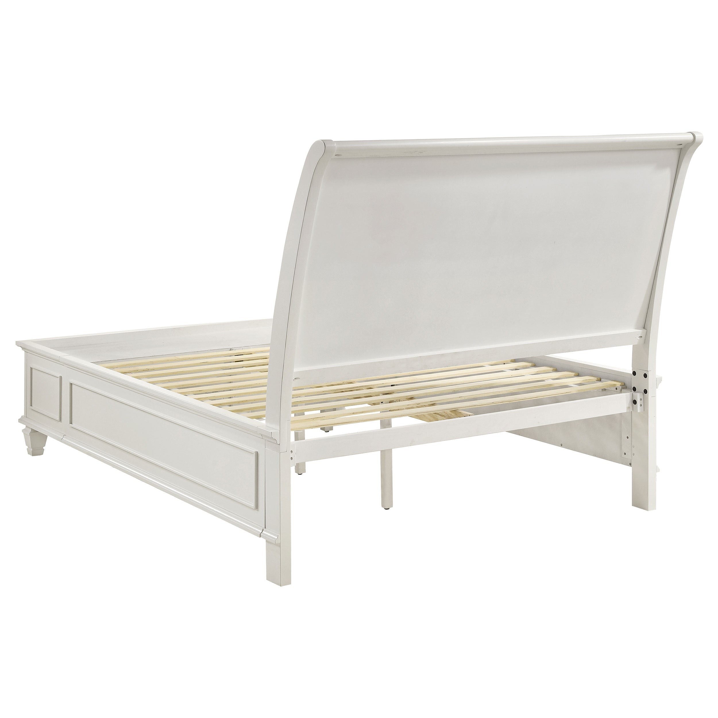 Coaster Sandy Beach Storage Sleigh Bed Cream White Cal King