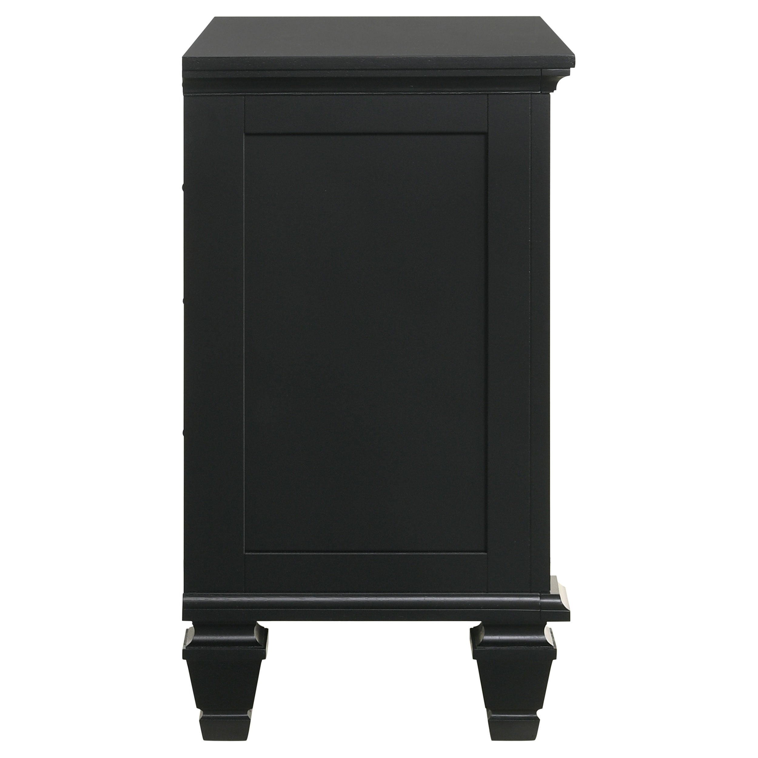 Coaster Sandy Beach 3-drawer Nightstand Black Default Title